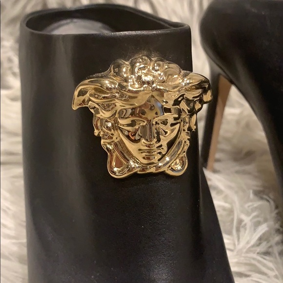 VERSACE Palazzo Peep-toe Mule - Picture 3 of 5